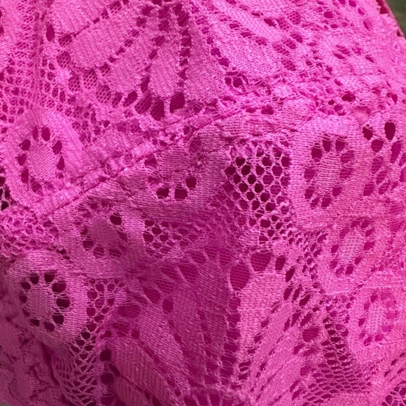 Aerie Real Power Wireless push up bra Joy lace Hot Pink 34A NWT romantic fairy - Picture 2 of 5